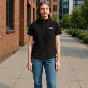 The North Face Army Green‎ Fleece Vest